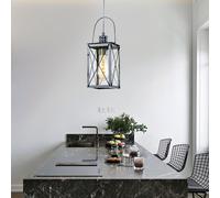 Rétro Suspendu Couvrir Lampe Lanterne la Vie Chambre Chrome Verre Spot