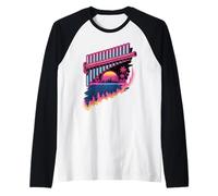 Rétro Synthwave Flûte De Pan Flûtiste Manche Raglan