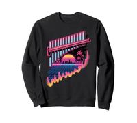 Rétro Synthwave Flûte De Pan Flûtiste Sweatshirt
