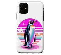 Rétro Synthwave Manchot Lunettes de Soleil Manchots Coque pour iPhone 11