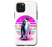 Rétro Synthwave Manchot Lunettes de Soleil Manchots Coque pour iPhone 11 Pro