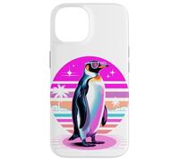 Rétro Synthwave Manchot Lunettes de Soleil Manchots Coque pour iPhone 14