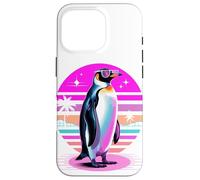 Rétro Synthwave Manchot Lunettes de Soleil Manchots Coque pour iPhone 16 Pro