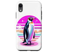 Rétro Synthwave Manchot Lunettes de Soleil Manchots Coque pour iPhone XR