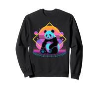 Rétro Synthwave Panda Ours Pandas Sweatshirt