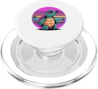 Rétro Synthwave Tortue de Mer Lunettes de Soleil Tortues PopSockets PopGrip pour MagSafe