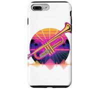 Retro Synthwave Trompette Trompettiste Coque pour iPhone 7 Plus/8 Plus