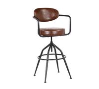 RETRO - Tabouret de bar Industriel marron Marron