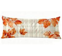 Rétro Taie Oreiller 40x120 cm Automne Housse Traversin 120 x 40 cm Set de 1 Coussin Grossesse, Douce et Confortable avec Fermeture éclair Oreiller de Corps pour Canapé Lit Coussin Long J0-1052