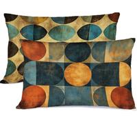 RéTro Taie Oreiller 50 x 70 Couleur Taie d'oreiller 50x70 Protege Oreiller Rectangulaire Housse de Coussin Super Doux Taies D'oreillers Housse Coussin Decoratif, pour Chambre Lit Decoratif R-235