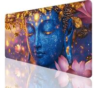 Rétro Tapis de Souris XXL 1000 x 500 mm, Grand Tapis de Souris Zen Design avec Bords Cousus 3mm, Mouse Pad Gaming Accessoire Bureau Desk Decoration, Imperméable Résistant à Usure Lavable, Gifts,o-240