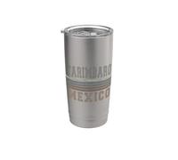Rétro Tarimbaro Mexique Gobelet isotherme en acier inoxydable double paroi