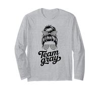 Retro Team Grey Field Day Run Fun Summer Camp Dream Games Manche Longue