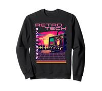 Retro Tech Synthwave Radio sans fil portable style ancien Sweatshirt