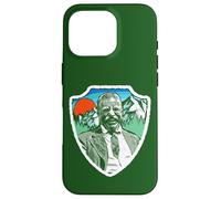 Retro Teddy Roosevelt Vintage Tree & Mountains Badge Coque pour iPhone 16 Pro