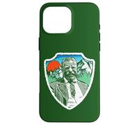 Retro Teddy Roosevelt Vintage Tree & Mountains Badge Coque pour iPhone 16 Pro Max