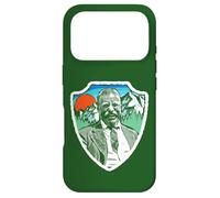 Retro Teddy Roosevelt Vintage Tree & Mountains Badge Coque pour iPhone 17 Pro