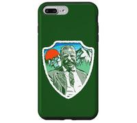 Retro Teddy Roosevelt Vintage Tree & Mountains Badge Coque pour iPhone 7 Plus/8 Plus