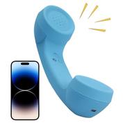 Retro Telephone Handset - Wireless Cordless Phone Comfortable Calls | ABS Flexible with Rechargeable Battery, Portable Home Office Desk Kitchen Bedside Living Room Hospital Use