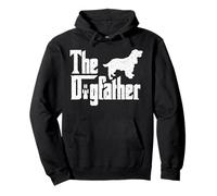Retro The Dog Father, Dog Lover Cocker Spaniel Dog Dad, Best Dog Sweat à Capuche