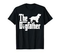 Retro The Dog Father, Dog Lover Cocker Spaniel Dog Dad, Best Dog T-Shirt