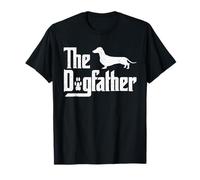 Retro The Dog Father, Teckel Lover Dog Dad, Best Dog Meme T-Shirt