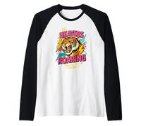 Retro The Heavens are Roaring Psaume 19 Tiger Christian Art Manche Raglan