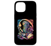 Retro The Hermit Tarot Card Occult Gothic Creepy Colorful Coque pour iPhone 15