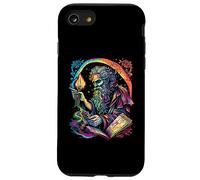 Retro The Hermit Tarot Card Occult Gothic Creepy Colorful Coque pour iPhone SE (2020) / 7 / 8