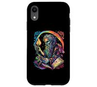 Retro The Hermit Tarot Card Occult Gothic Creepy Colorful Coque pour iPhone XR