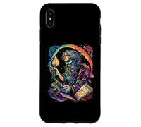 Retro The Hermit Tarot Card Occult Gothic Creepy Colorful Coque pour iPhone XS Max