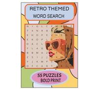 RETRO THEMED WORD SEARCH: This book contain 55 Retro Themed Puzzles - 1950's 1980's | The Large Print makes it easy-on-the-eyes | It's a delightfully ... activity | Solutions are included in the back