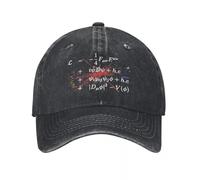 Rétro théorique équations de Physique Casquettes de Baseball Style Unisexe délavé en détresse Couvre-Chef Hip hop Chapeau d’extérieur Casquette