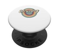 Retro Throning Culture Satire Social Climbing Flex PopSockets PopGrip Adhésif
