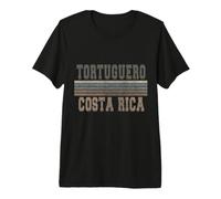 Retro Tortuguero Costa Rica T-Shirt Haut de Gamme