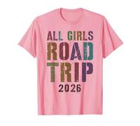 Rétro Toutes Les Filles Route Trip 2026 Vacances Croisière Voyage Vacay T-Shirt
