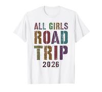 Rétro Toutes Les Filles Route Trip 2026 Vacances Croisière Voyage Vacay T-Shirt
