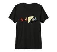 Retro Triangle Ruler Pulse Line Architectural Engineer T-Shirt Haut de Gamme