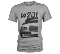 Retro Tuning Grunge 190e W201 T-shirt pour homme, Gris mélangé, XL