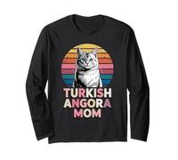 Retro Turkish Angora Mom Ankara Cat Manche Longue