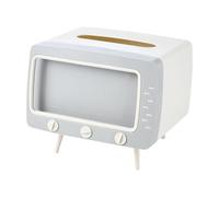 Retro TV | Multi-Functional Cover Phone Mount,TV Shaped Dispenser Phone Holder for Bathroom/Living Room/Bedroom Dresser/Night Stand/Desk/Table