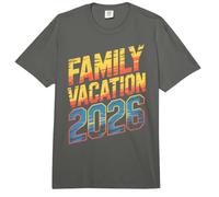 Rétro Vacances en Famille 2026 Voyage Vacances Plage Vacances Vacances Vacances Assorti Comfort Colors Adult Heavyweight T-Shirt