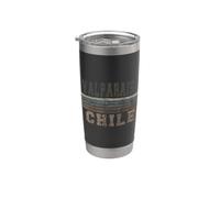 Rétro Valparaiso Chili Gobelet isotherme en acier inoxydable double paroi