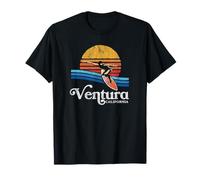 Retro Ventura California Eighties Beach Bum Surfer Graphic T-Shirt