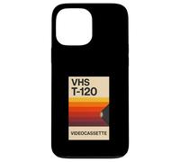 Retro VHS T-120 Vidéocassette vidéo analogique Nostalgie années 80 Coque pour iPhone 13 Pro Max