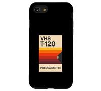 Retro VHS T-120 Vidéocassette vidéo analogique Nostalgie années 80 Coque pour iPhone SE (2020) / 7/8