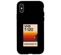 Retro VHS T-120 Vidéocassette vidéo analogique Nostalgie années 80 Coque pour iPhone X/XS