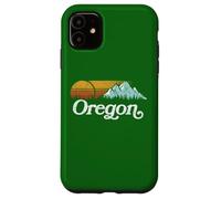 Retro Vibe Oregon Sweatshirt Vintage Mountains & Sun Coque pour iPhone 11