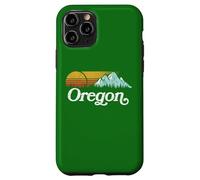 Retro Vibe Oregon Sweatshirt Vintage Mountains & Sun Coque pour iPhone 11 Pro