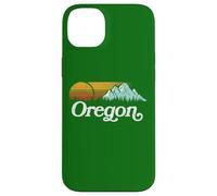 Retro Vibe Oregon Sweatshirt Vintage Mountains & Sun Coque pour iPhone 14 Plus